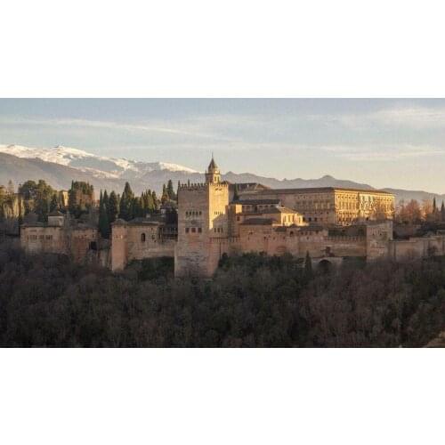 Spain Alhambra Granada Mosque Islam Giant Art print Silk poster Home Wall Decor
