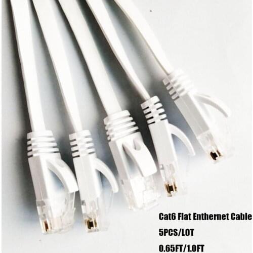 5pcs/Lot Ethernet Cable 0.2m/0.3m/0.5m/1m Cat6 UTP Wire Cable RJ45 Network Cable Patch Cord for Router Laptop