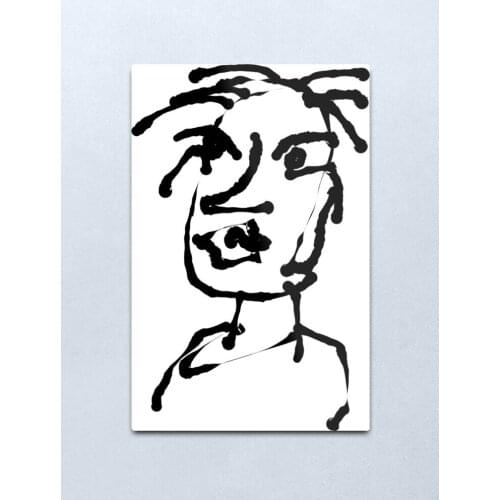 A cool customer Metal Print Tin Sign Vintage Metal Wall Sign Plaque Retro Garage Shed Car