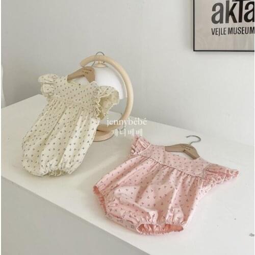 2021 new boys girls printed rompers cotton summer babys jumpsuit