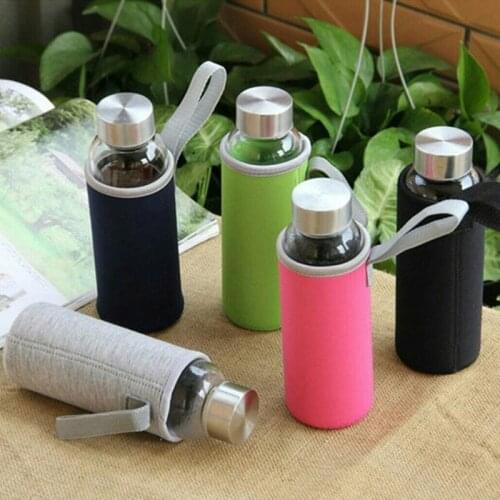 Creative Transparent Water Bottles glass bottle travel drink bottle creative portable with Best seller set Water Bottle sale 3