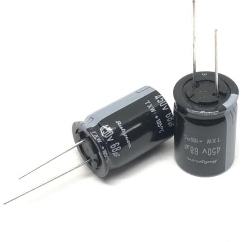 2PCS New and Original Rubycon 450V68UF 18X25MM 68UF 450V TXWSeries Long life low Impedance made in JAPAN