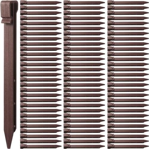 Plastic Ground Stakes Landscape Edging Stakes Anchoring Spikes for Edging and Terrace Board and Garden(50)