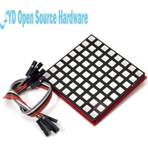 LED Full Color Dot Matrix RGB LED Display Screen Board 8*8 Dot Matrix Module for Raspberry Pi 3/2/B+ 8x8 RPI-RGB-LED-Matrix
