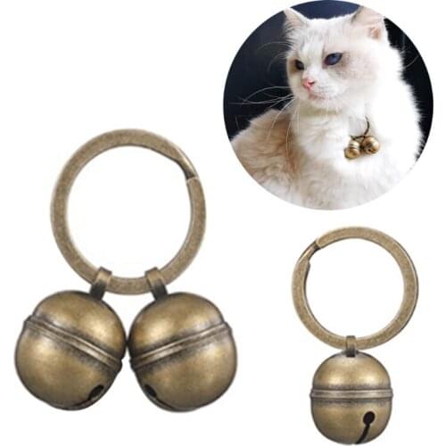 Pet Collar Bells High Quality Metal Durable Superlight Puppy Outing Decoration Round Shaped Puppy Bells for Cats/Dogs