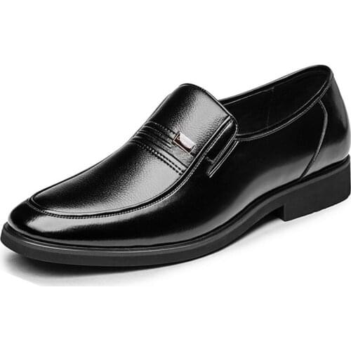 Luxury Business Oxford Leather Shoes Men Breathable Rubber Formal Dress Shoes Male Office Wedding Flats Footwear Mocassin Homme