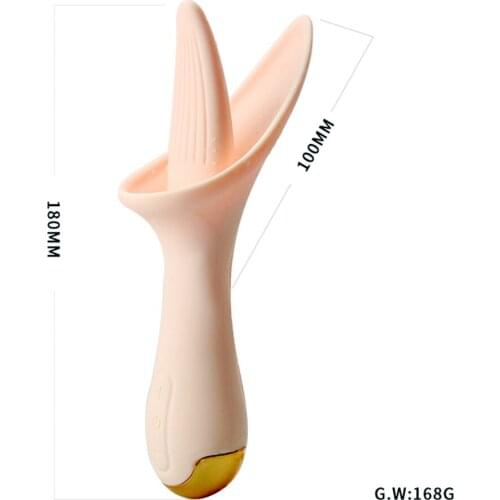 G Spot Vibrator Tongue Licking Stimulator Soft Clit Tickler Adult Sex Toy for Women Nipple Oral Sex for Couple Flirting