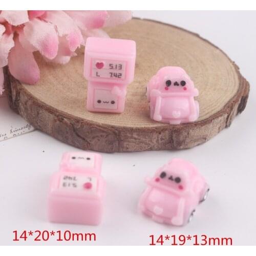 10pcs/lot very cute flat back resin gas station and car resin cabochons accessories