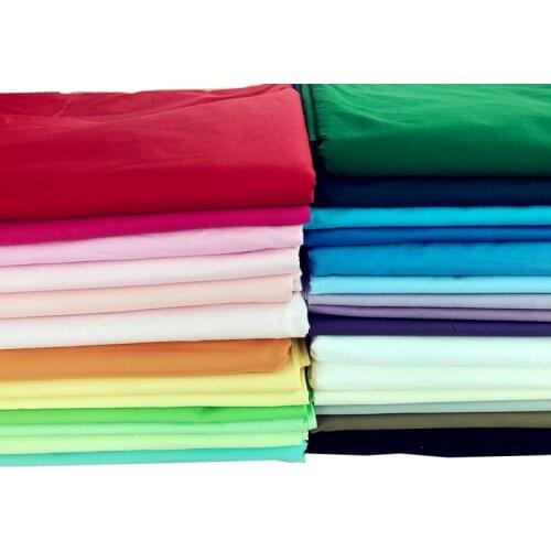 100% Cotton Fabric 26 Solid Colors Fabric Meter Cotton Organic Twill Cotton Fabric For Bedding Cushions Pillows Decorative Cloth