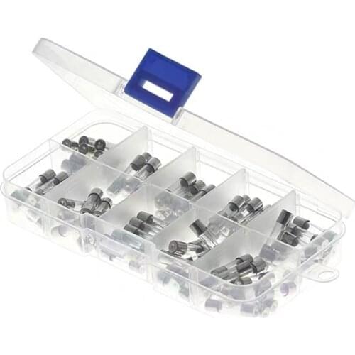 100 pcs / set of 5x20 mm fast blow fuse kit, various specifications, 0.5A 1A 2A 3A 5A 8A 10A 15A 20A 30A