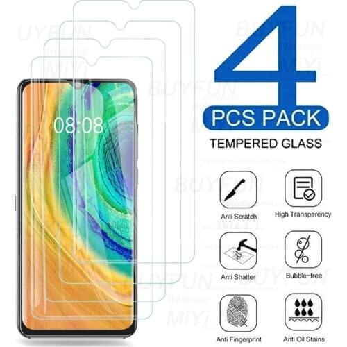 4pcs protective glass for cubot note20 note 20 pro full cover screen protectors tempered glass film kubot cu bot not 20pro 6.5