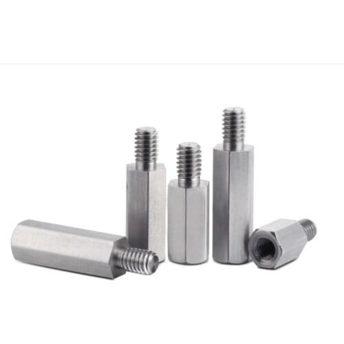 50pcs Motherboard Riser M3x10+6 Hexagon Copper Screws M3*10mm Hex Head Nut Computer PC Repair Power Screw Washer Tool HY028