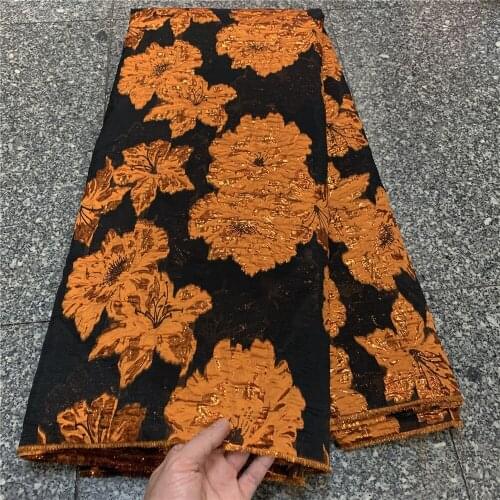 African Organza Lace Fabric 2020 High Quality French Lace Fabric With Sequins Nigerian Mesh Lace Fabrics For Dress ZP083-5