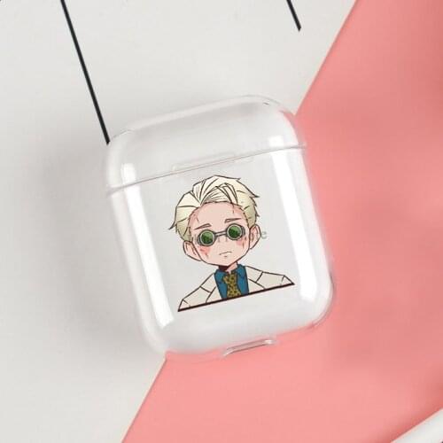Jujutsu Kaisen Kento Nanami Cases For Apple AirPods 1 2 Case Clear Wireless Bluetooth Earphone Case Protective Shell