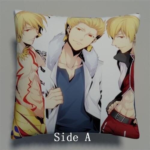 Fate Zero Stay Night Gilgamesh Anime Two Sides Pillow Cushion Case Cover Otaku Cosplay Gift New 609