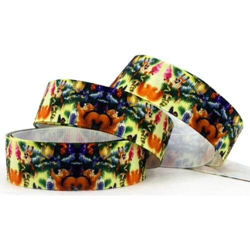 IuBuFiGo 10 Yards 7/8" 22mm New style Printed Grosgrain ribbon With Santa ribbon For DIY And Decoration tape 1761