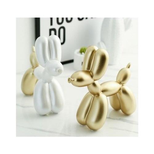 Creative Resin Balloon Dog Decoration Living Room Bedroom Wine Cabinet Desktop Decoration Animal Decoration Home Decor