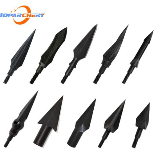 6pcs Sharp Carbon Steel Rotary Arrow Heads Broadheads Tips Arrow Points Archery Arrowheads for compound bow and crossbow