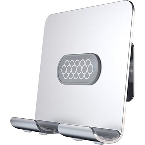 Wall MoUnt Holder Adhesive Wall Phone Tablet Holder MoUnt Stand for Ipad Air /Pro /Mini Iphone Silver Gray