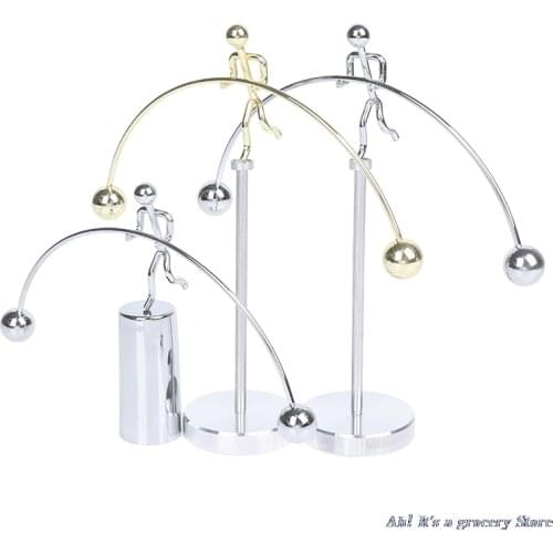 One-legged Iron Man Balance Pendulum Hercules Weightlifting Desktop Decoration 1 Pcs