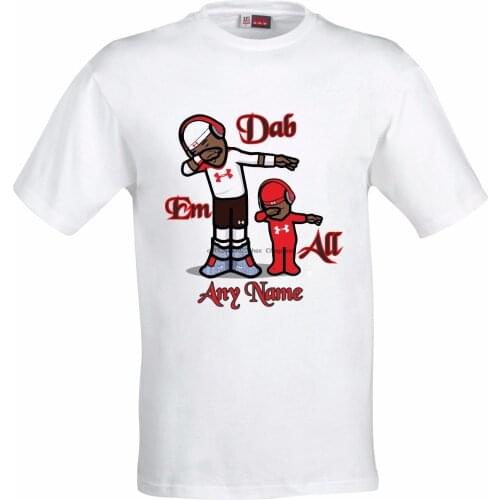 PERSONALISED FATHER AND SON DABBING FUNNY HUMOUR FULL COLOR SUBLIMATION T SHIRT