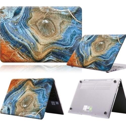 Blue Rainbow Marble Anti-slip Laptop Case For MateBook 13/13 AMD Ryzen/14/D14/D15/X 2020/X Pro/Pro 16.1/Honor MagicBook 14/15