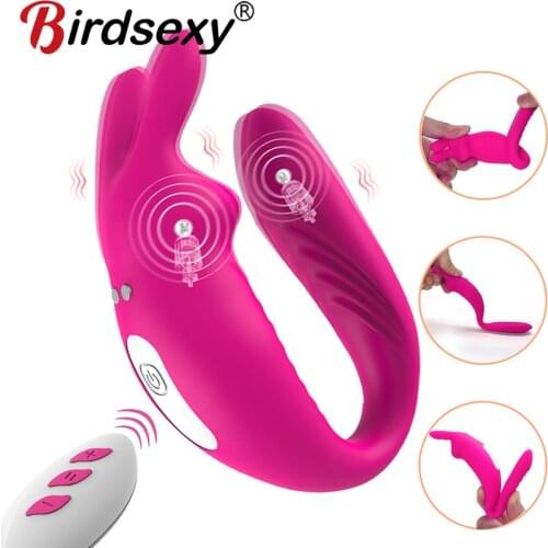 Remote Control Couples Vibrators Panties for Women Rabbit Clitoris Stimulator Adult Man Anal Sex Machine Female Masturbators