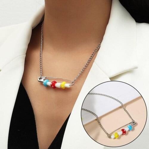 Multicolor Bohemian Womens Beads Handmade Necklaces For Women Boho Fashion Glass Mushroom Pendant Necklace Ladies Jewelry Gift