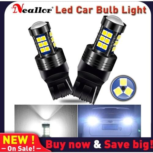 2PCS 7440 W21W 912 921 W16W LED Backup Light Bulbs LED Reverse Light 6000K 2600LM Super Bright T15 W16W for Back Up Lights T20