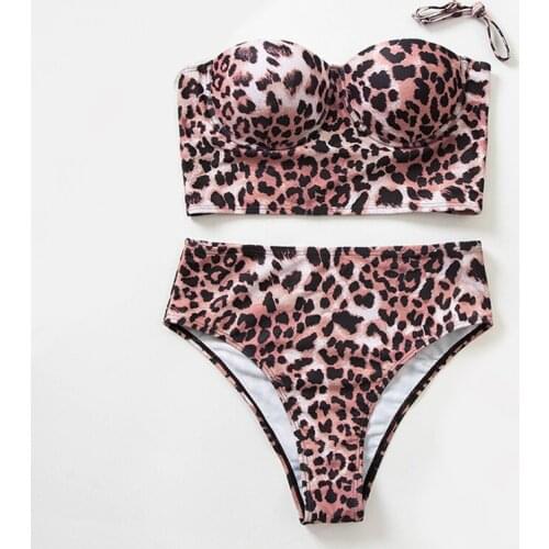 Sexy Black Marbling Bikinis Set Female High Waist Bathing Suit Women Swimwear 2021 Summer Push Up Swimsuits Mujer Leopard Bather