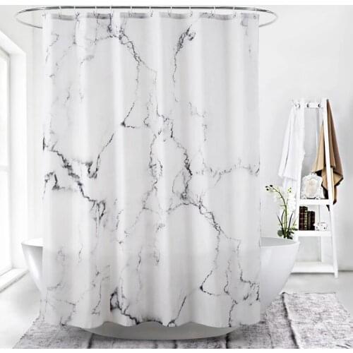 Waterproof Shower Curtains Mildew Proof Thicken Bathtub Screens With Hooks Creative Printed Bath Curtains Bathroom Accessories