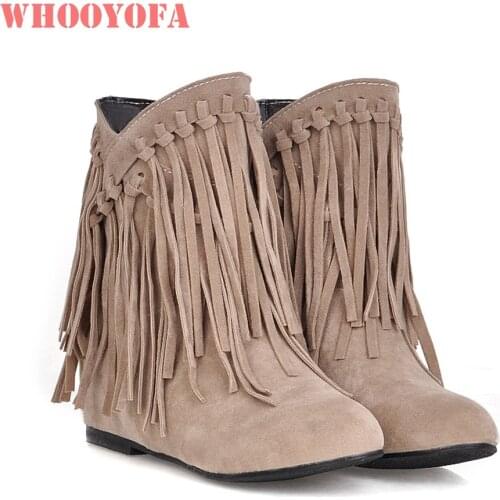 Женские ботильоны на танкетке WHOOYOFA China At AliExpress