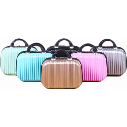 Women fashion portable small suitcase female 14 inch cosmetic bag 16 inch cosmetic bag underwear storage small box