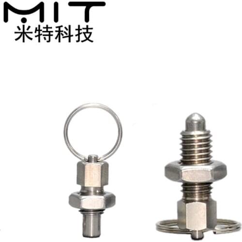 1Pcs Stainless Steel Locking Screw Dowel Indexing Plunger M6 M8 M10 M12 M16 Thread Index Plungers