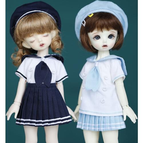 6 points BJD baby clothes SD yosd Navy geomancy hand uniform school uniform hat three piece suit
