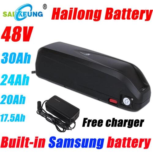 48V Battery Pack Ebike 24Ah is Suitable for Electric Bicycles, Samsung 18650 Batteries, with 2A Charger, Long Cruising Range