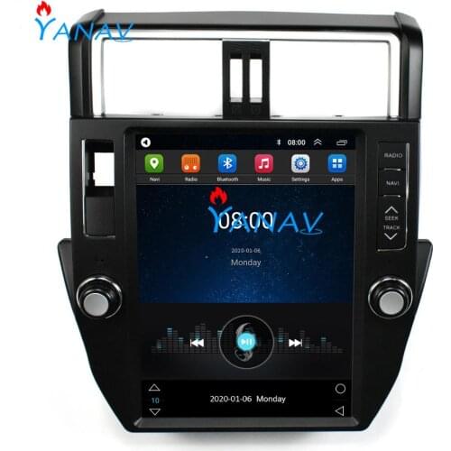 12.1 Inch Tesla Screen Android 9. 0 px6 GPS Navigation for-TOYOTA Prado 10-13 Tesla Radio Screen Car Multimedia Player