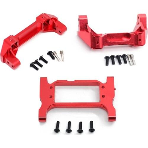 CNC Metal Front & Rear Bumper Mount Servo Stand for 1/10 RC Crawler Traxxas TRX4 TRX-4 8237 Upgrade Parts