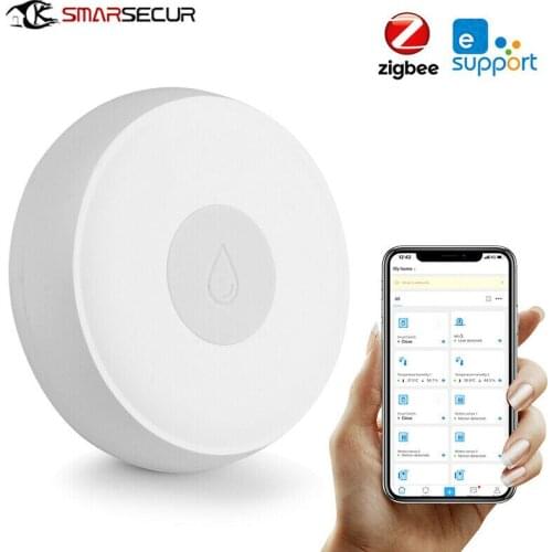 Ewelink Zigbee Water Leak Sensor Smart APP Alert Flood Detector Leakage Alarm