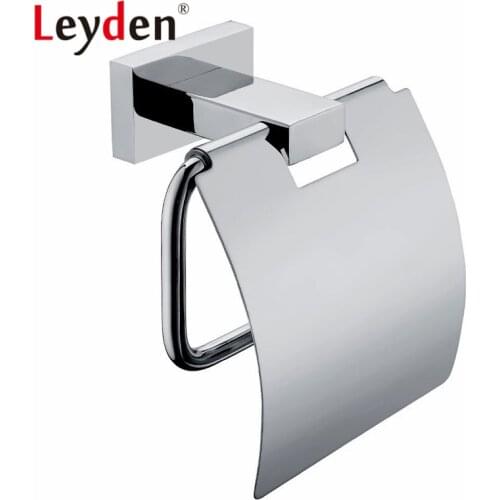 Leyden Toilet Roll Holder Stainless Steel Toilet Paper Holder Wall Mounted Chrome Paper Towel Dispenser Bathroom Accessories