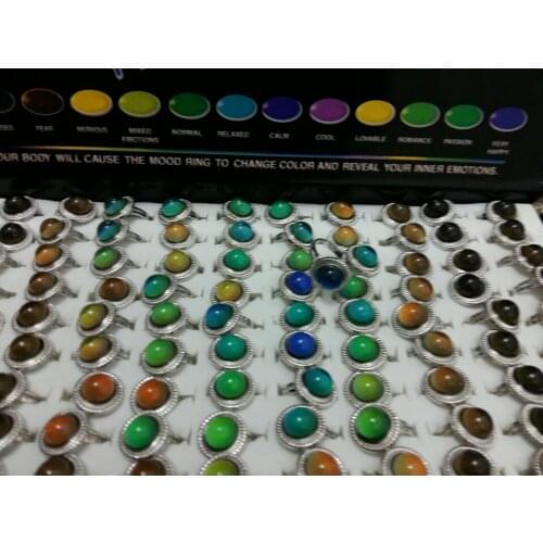 Europe fashion high quality personality Straw hat adjustable mood ring by dhl free shipping