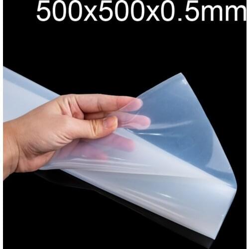 Silicone rubber sheet 500*500mm Clear Translucent Plate Mat High Temperature Resistance 100% Virgin Silikon Rubber Pad
