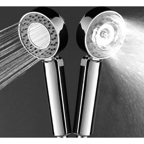 Bathroom Best Water Saving Double Sided Shower Head Detachable SPA Bath Nozzle High Pressure Rain Shower Head with Stop Switch