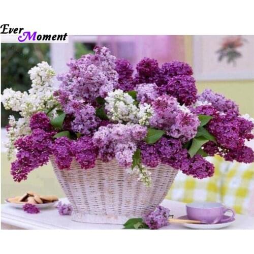 Basket of Flowers diamond painting kit 30x20cm square drill diamond rhinestone pasted painting unfinish room decoration ASF061