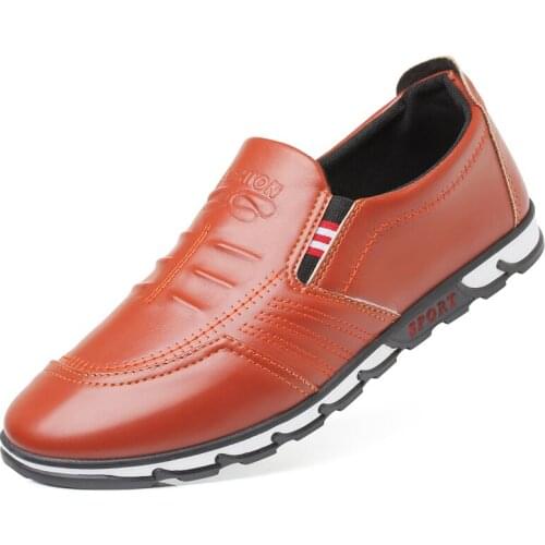 2020 new Fashion mens large size leather shoes