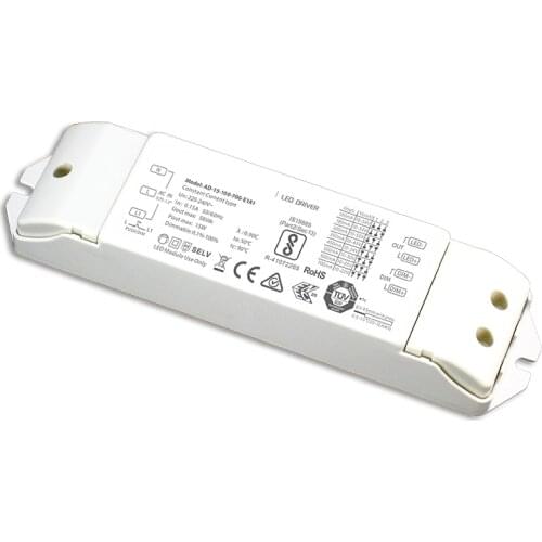 New 0-10V Led Dimming Driver;AC 220V-240V Input;15W 25W 36W 100mA 1200mA Output CC Constant Current Intelligent Power Driver
