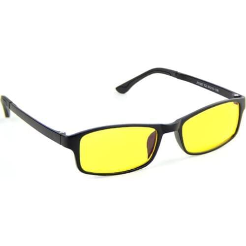 Cyxus Blue Light Blocking Glasses TR90 Rectangle Computer glasses Anti Eye Eyestrain Yellow Lenses Unisex 8327