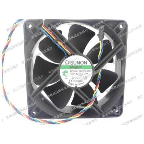 Original SUNON MFC0381V1-Q000-M99 120*120*38 12V 7.4W four line oil fan