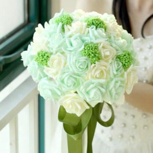 Foam GREE ROSE holding flowers wedding married bride holding flowers simulation flower
