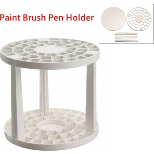 49 Holes Paint Brush Pencil Stand Watercolor Paint Brush Holder Stand Organizer Painting Supplies For Students Desk Organizer